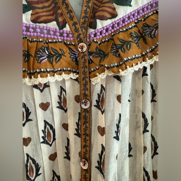 Farm Rio Anika Botanical Ruffled Mini Dress - Picture 5 of 7